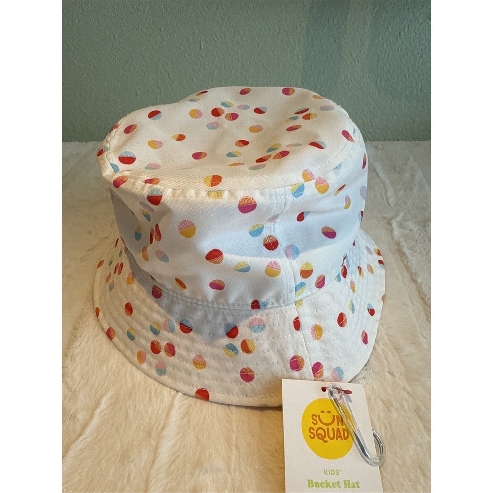 Sun Squad Sun Protection Polkadot Toddler Bucket Hat New Target Beach,Swim,Lake
